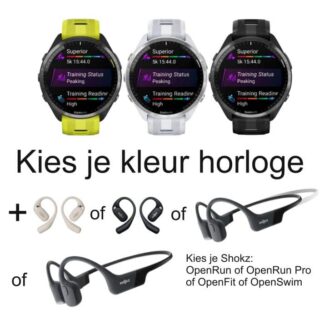 GARMIN Forerunner® 965 + Shokz OpenRun of OpenRun Pro of OpenFit of OpenSwim tegen meerprijs