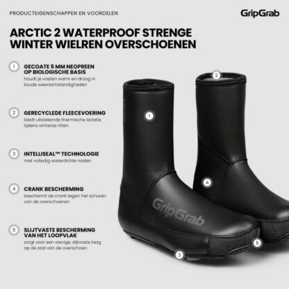 Gripgrab Shoe Cover Arctic 2 Waterproof Deep Winter Road - Afbeelding 4