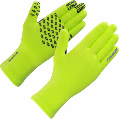 Gripgrab Gloves Waterproof Knitted Thermal Yellow Hi-Vis