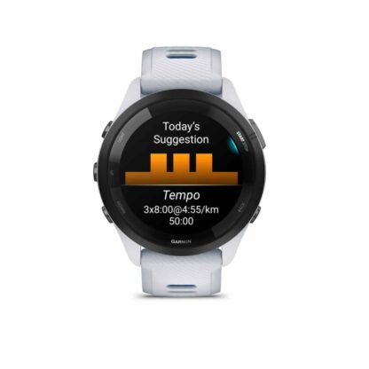 GARMIN Forerunner 265 Whitestone met zwarte bezel en Whitestone/Tidal Blue sil band - Afbeelding 7