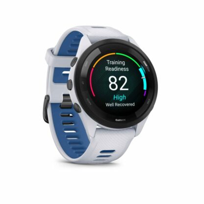 GARMIN Forerunner 265 Whitestone met zwarte bezel en Whitestone/Tidal Blue sil band - Afbeelding 5