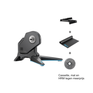 Garmin Tacx FLUX 2 combi-aanbieding + Cassette, HRM en Trainermat tegen meerprijs