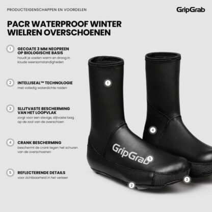 Gripgrab Shoe Cover PACR Waterproof Winter Road Shoe Covers - Afbeelding 4