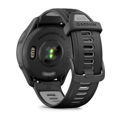 GARMIN Forerunner 265 Zwart met zwarte/Powder Gray sil band - Afbeelding 3